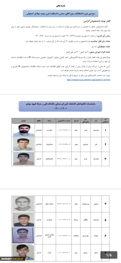 انتخابات شورای صنفی 5